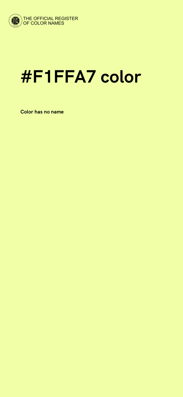 #F1FFA7 color image