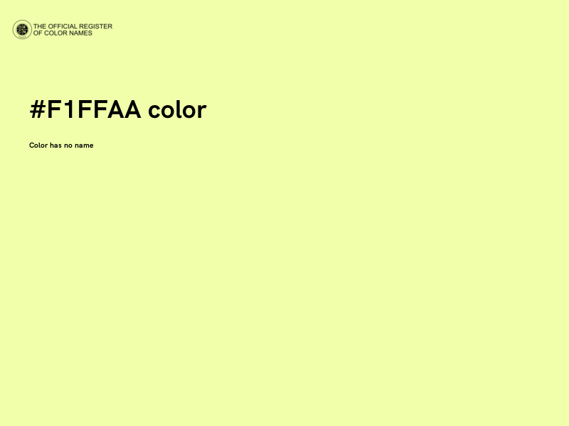 #F1FFAA color image