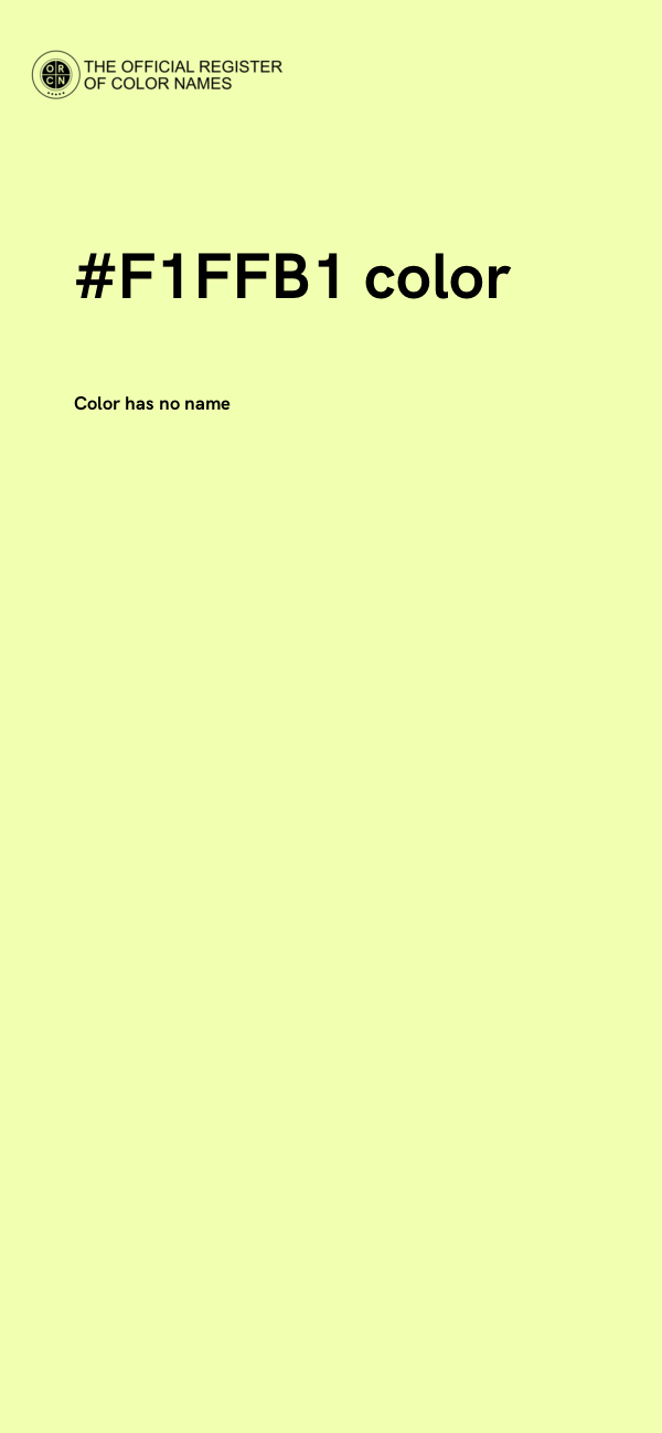 #F1FFB1 color image