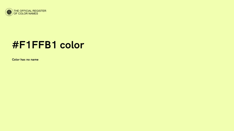 #F1FFB1 color image