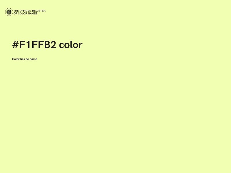 #F1FFB2 color image