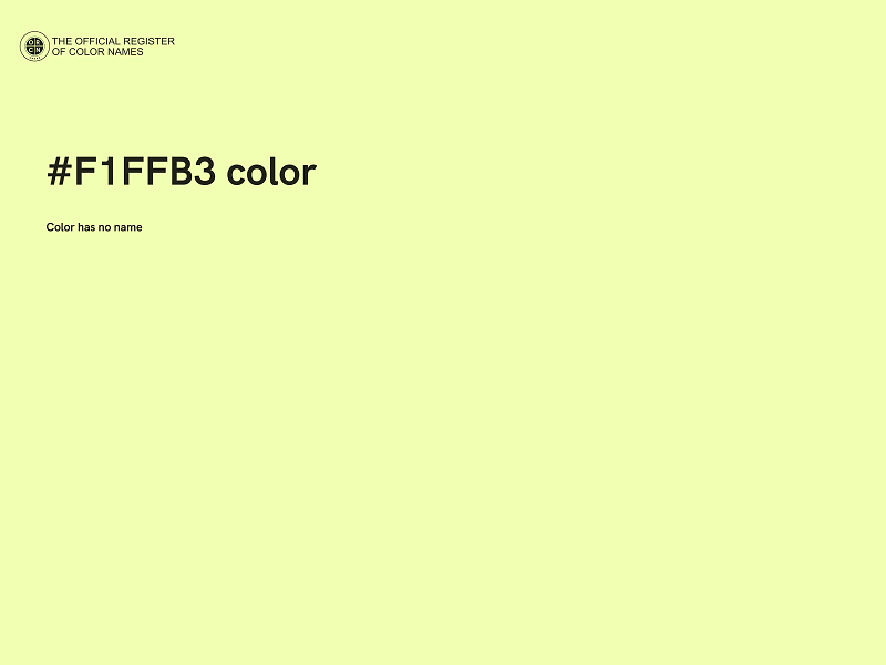 #F1FFB3 color image