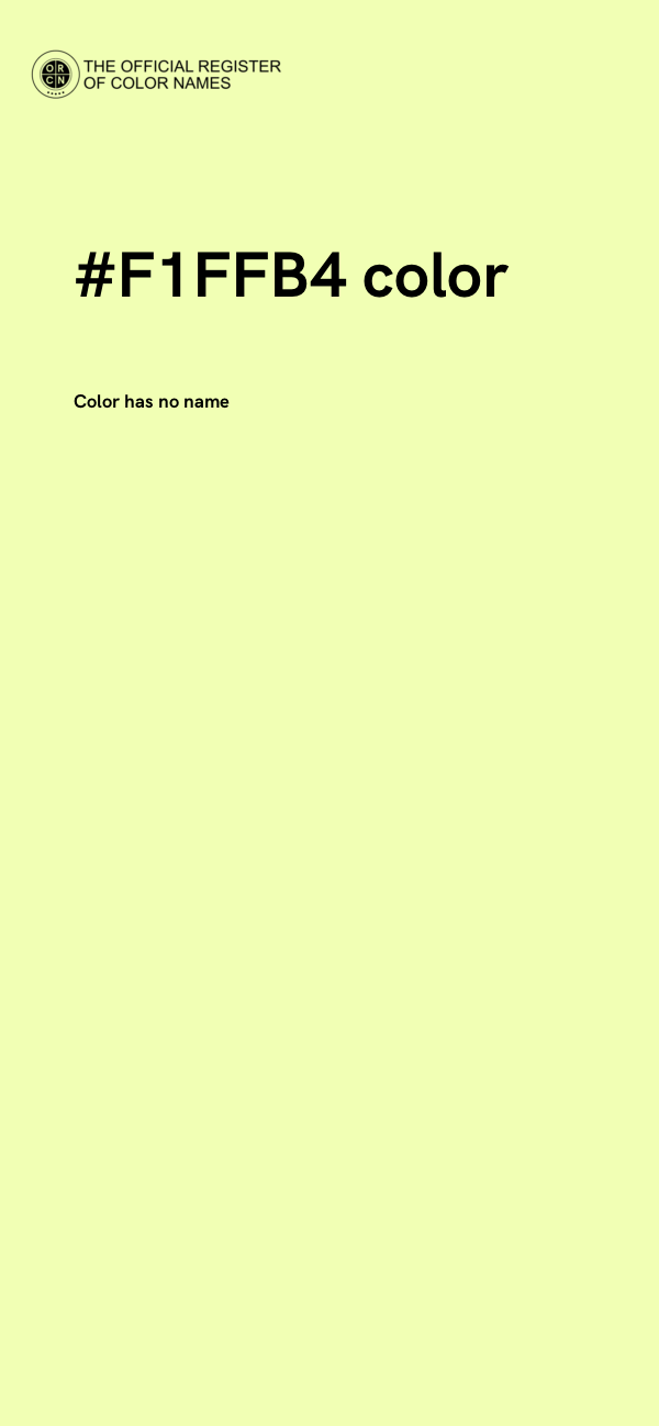 #F1FFB4 color image