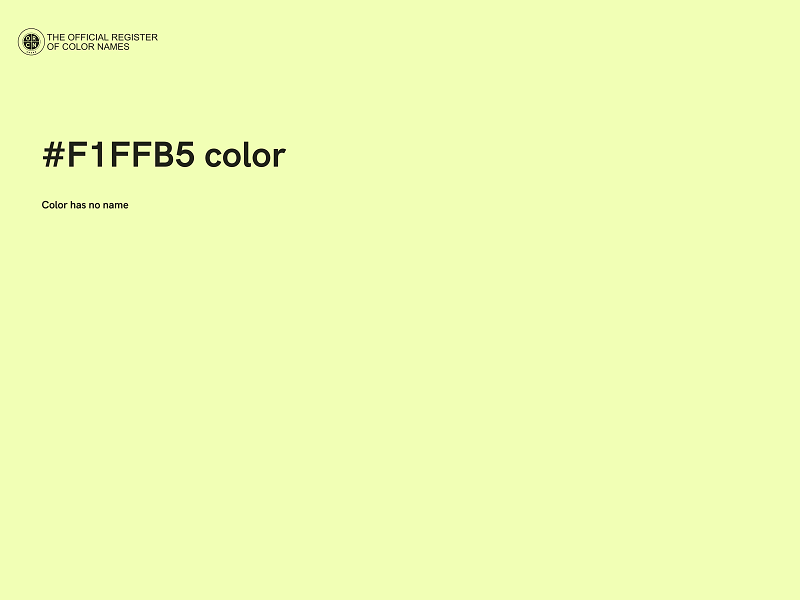 #F1FFB5 color image