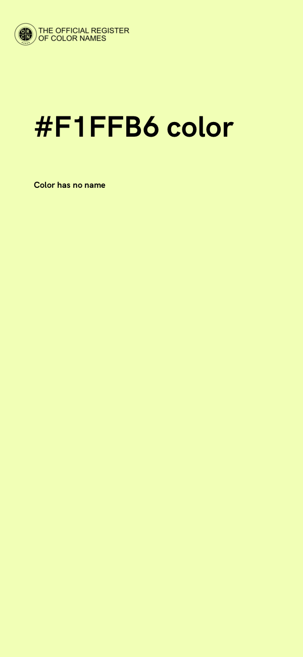 #F1FFB6 color image
