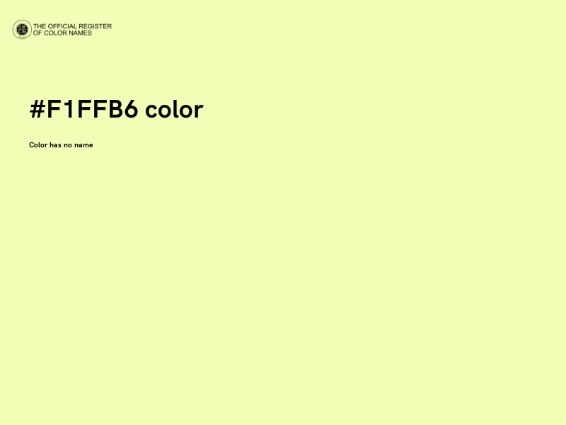 #F1FFB6 color image
