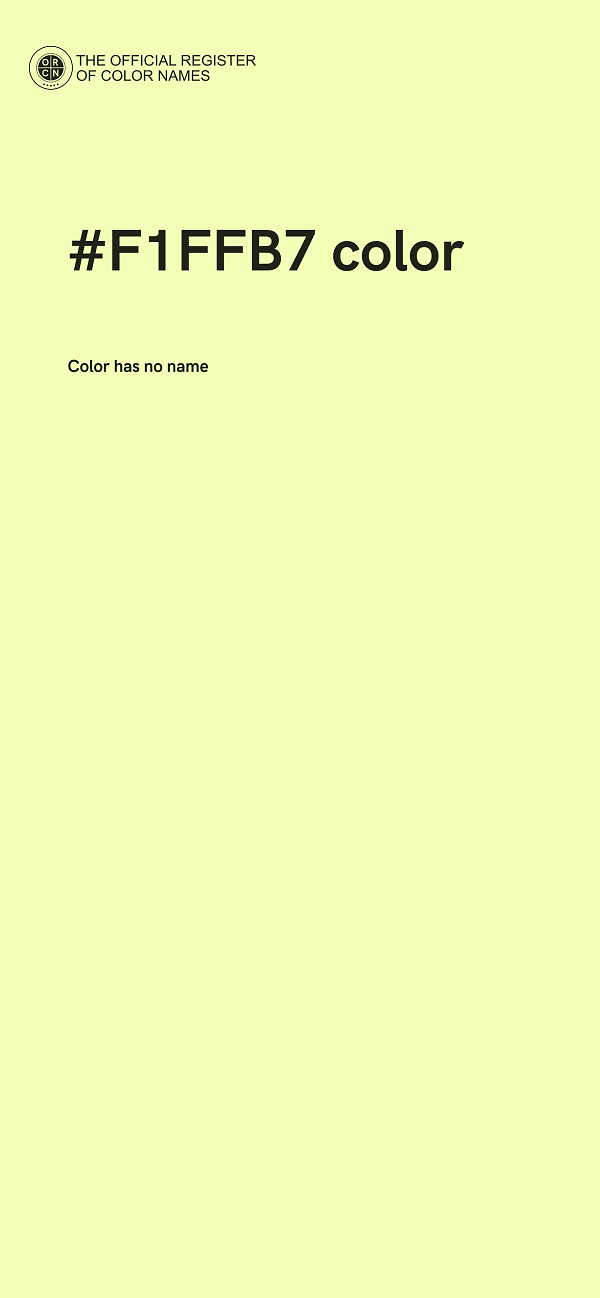 #F1FFB7 color image