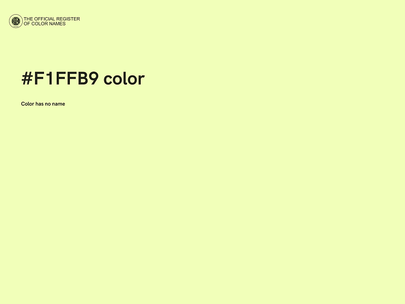 #F1FFB9 color image