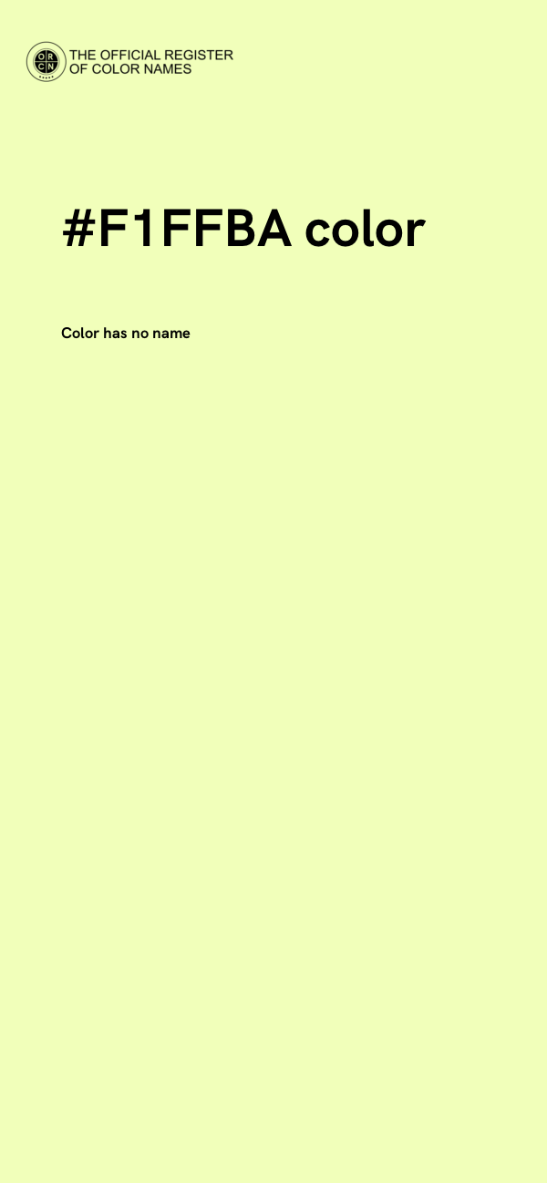 #F1FFBA color image