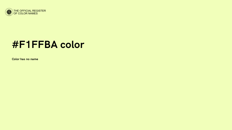 #F1FFBA color image