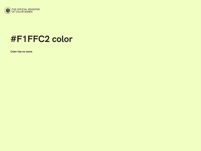 #F1FFC2 color image