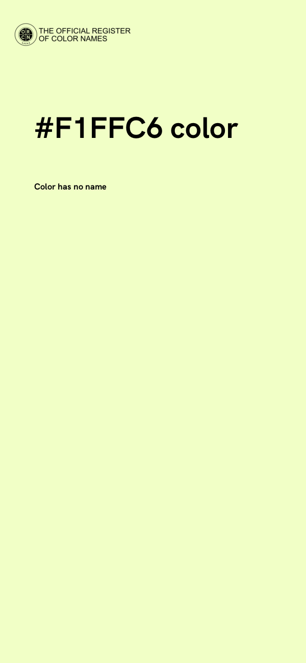 #F1FFC6 color image