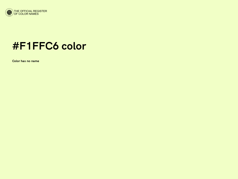 #F1FFC6 color image