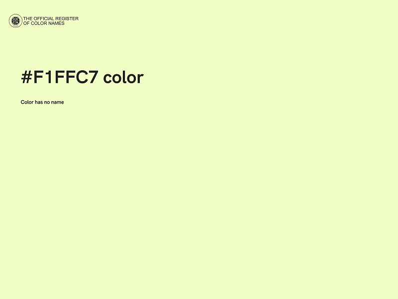 #F1FFC7 color image