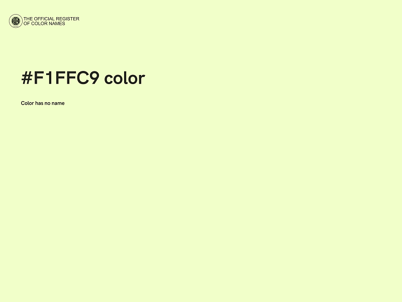 #F1FFC9 color image