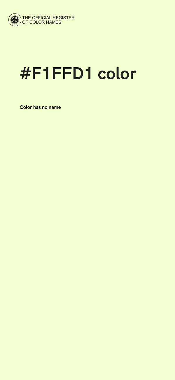 #F1FFD1 color image