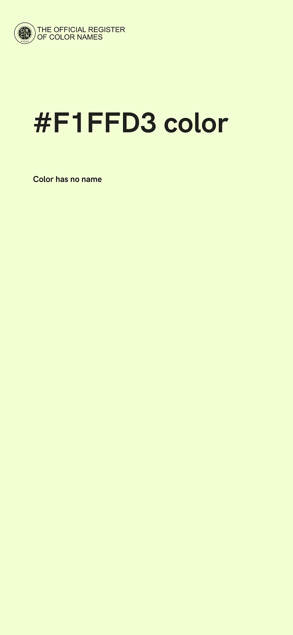 #F1FFD3 color image
