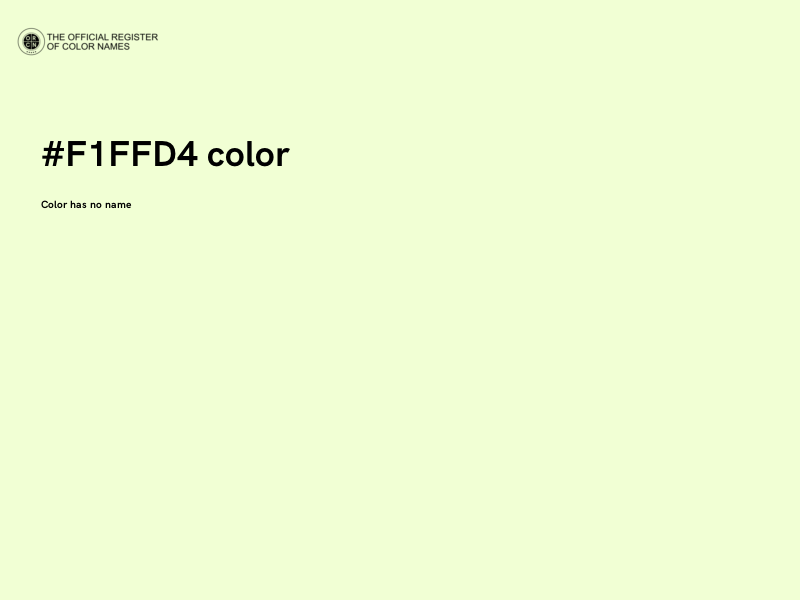 #F1FFD4 color image
