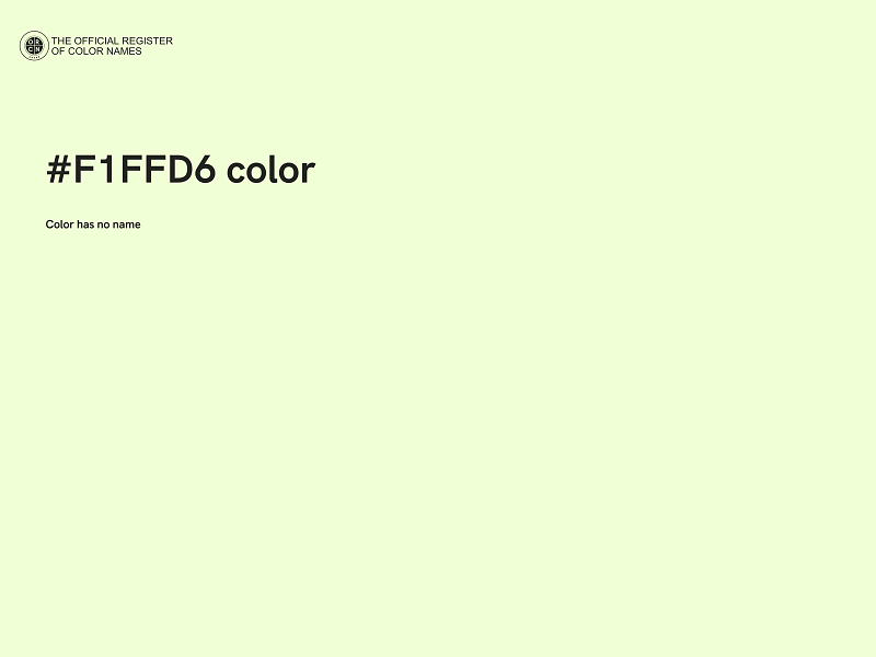 #F1FFD6 color image