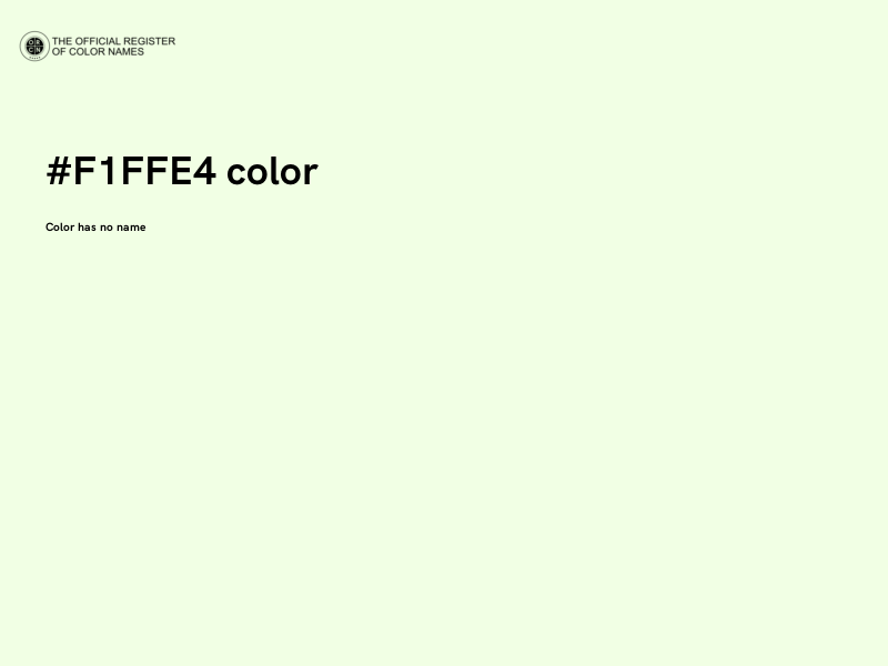 #F1FFE4 color image