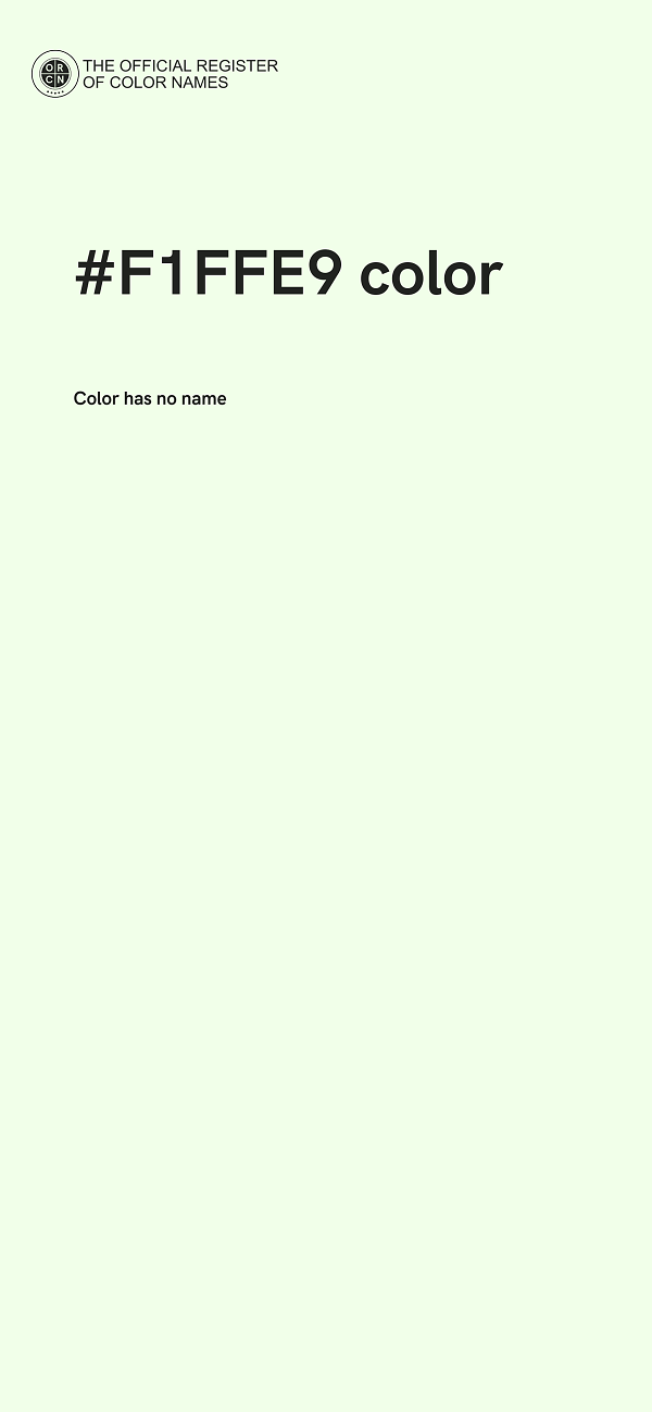 #F1FFE9 color image