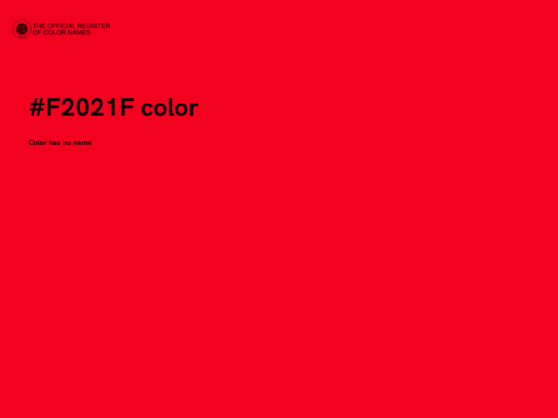 #F2021F color image