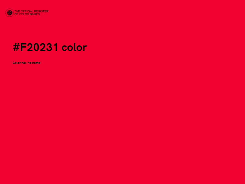 #F20231 color image