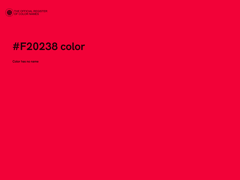 #F20238 color image