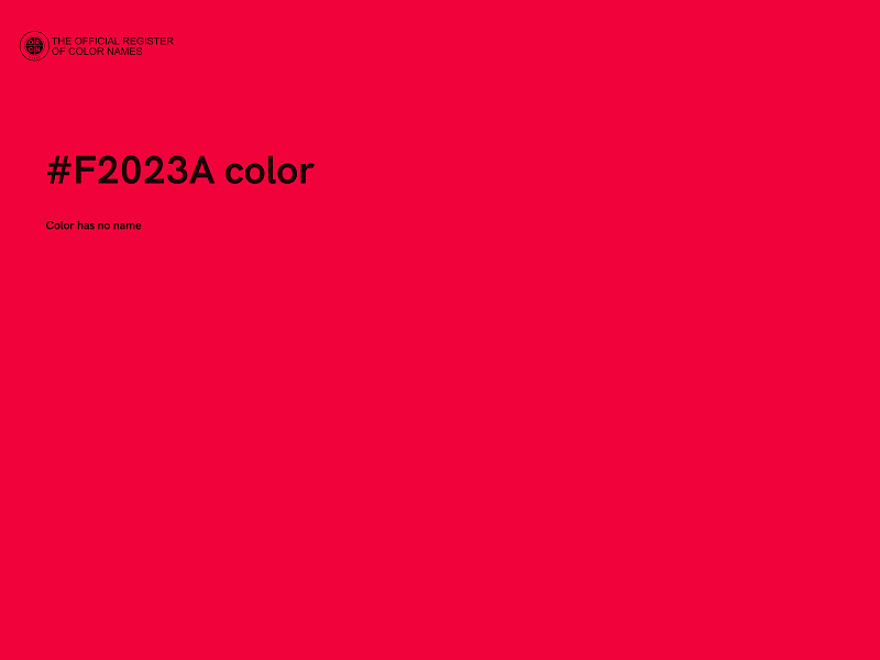 #F2023A color image