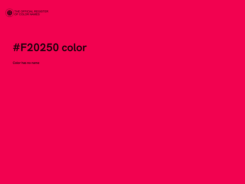 #F20250 color image