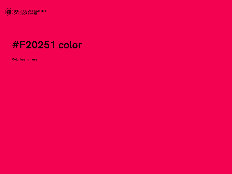 #F20251 color image