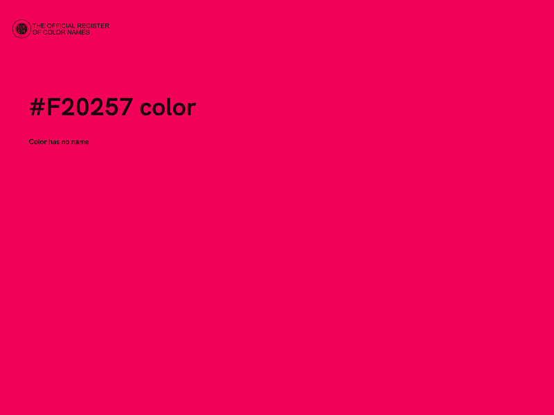 #F20257 color image