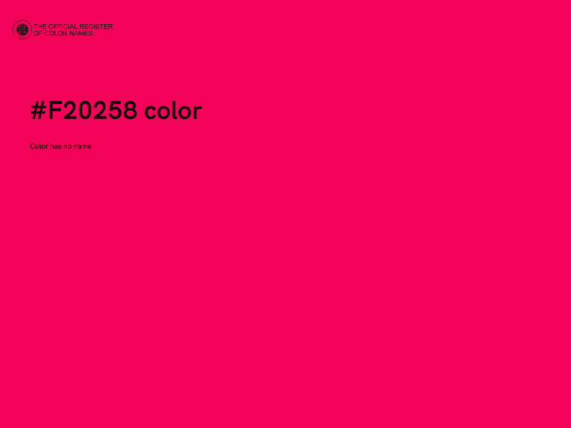 #F20258 color image