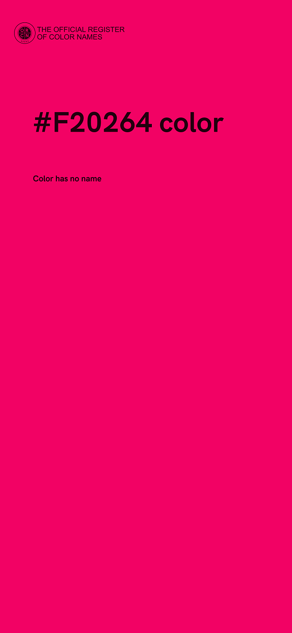 #F20264 color image