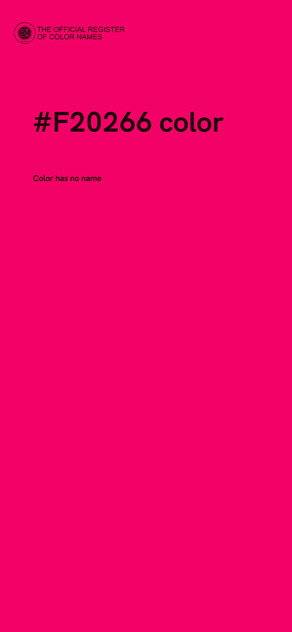 #F20266 color image
