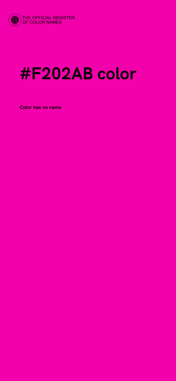 #F202AB color image