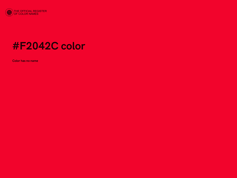 #F2042C color image