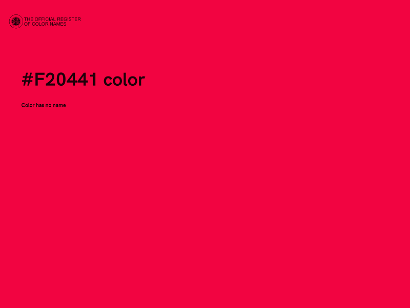 #F20441 color image