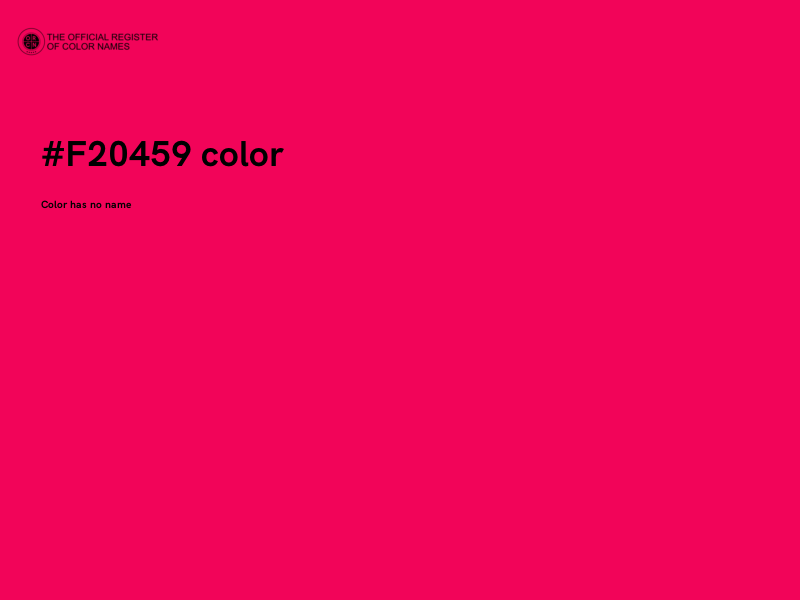 #F20459 color image