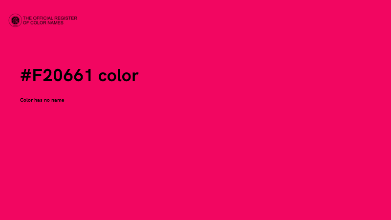 #F20661 color image