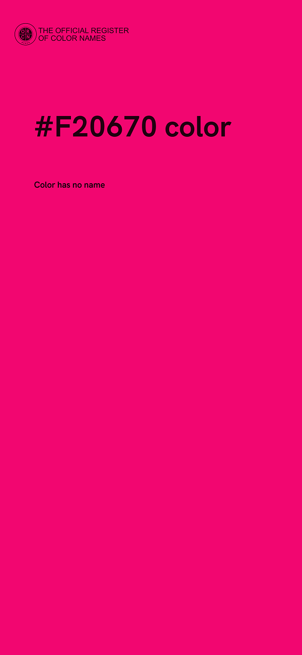 #F20670 color image