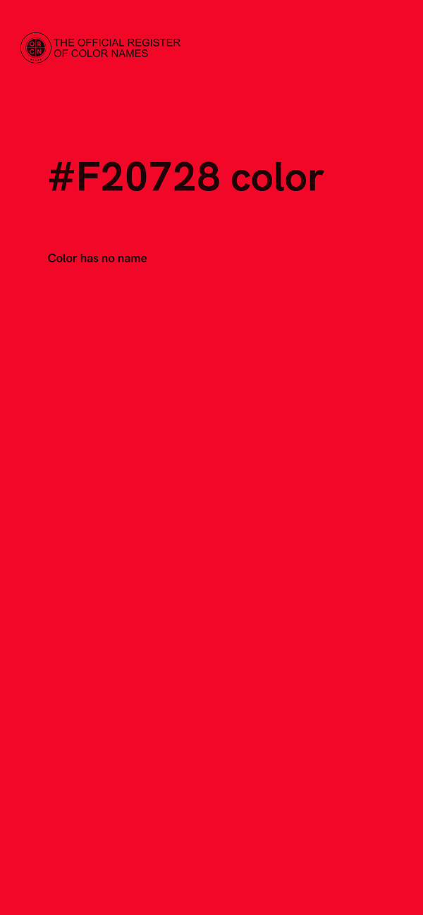 #F20728 color image