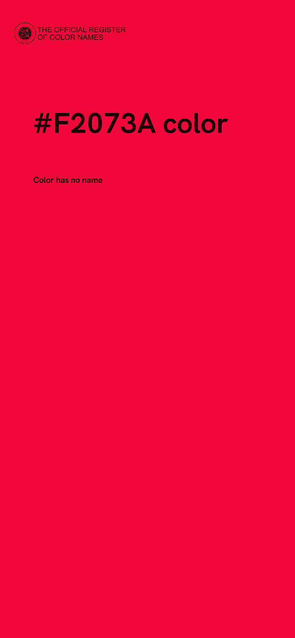 #F2073A color image