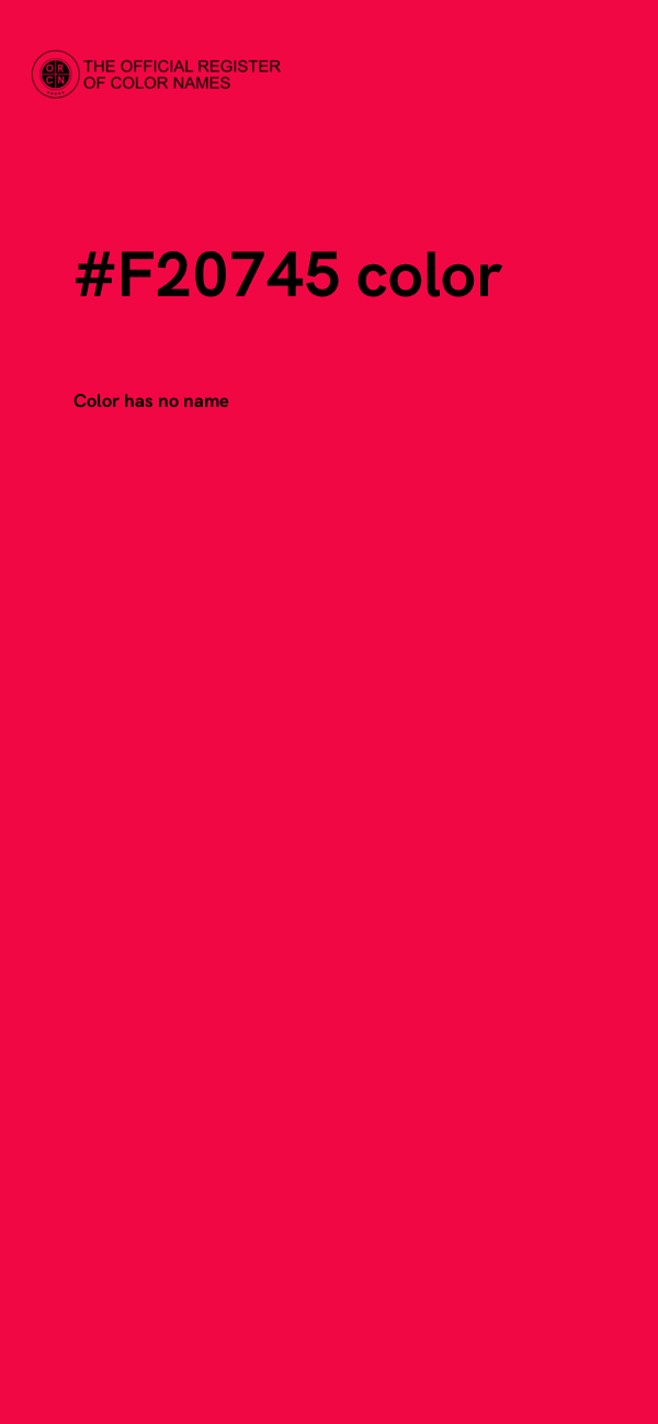#F20745 color image