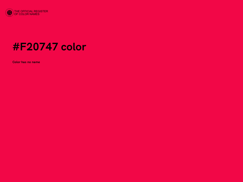 #F20747 color image