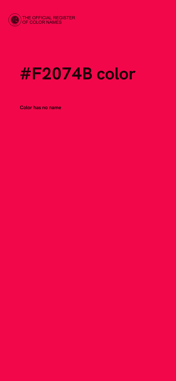 #F2074B color image