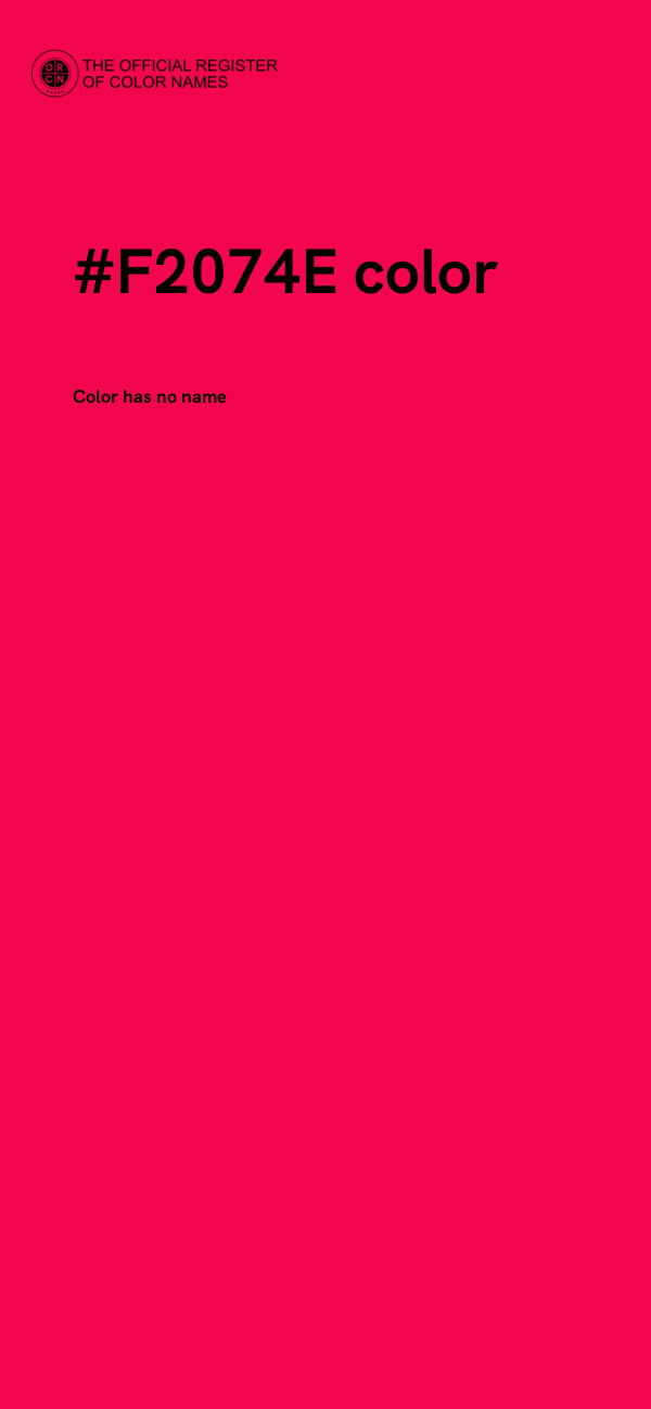 #F2074E color image