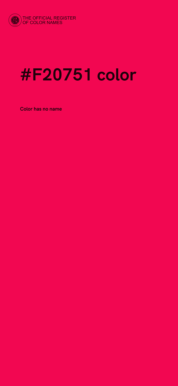 #F20751 color image
