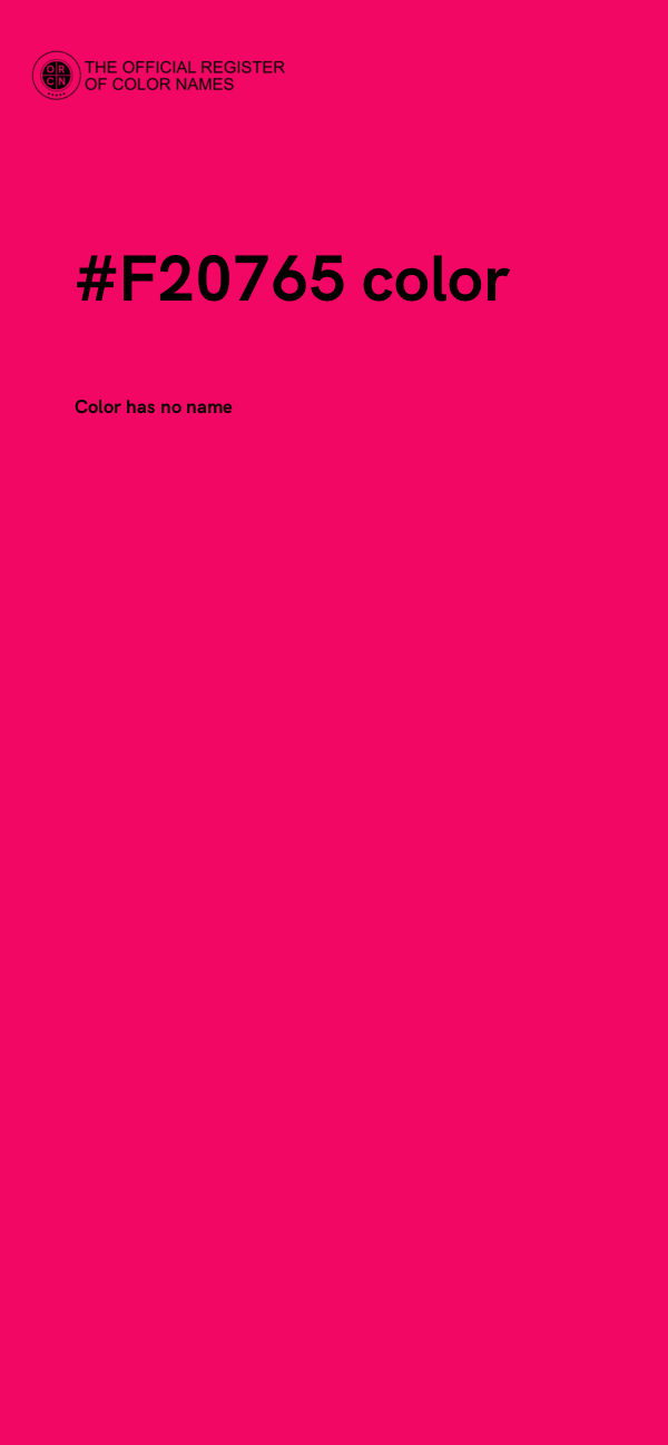 #F20765 color image