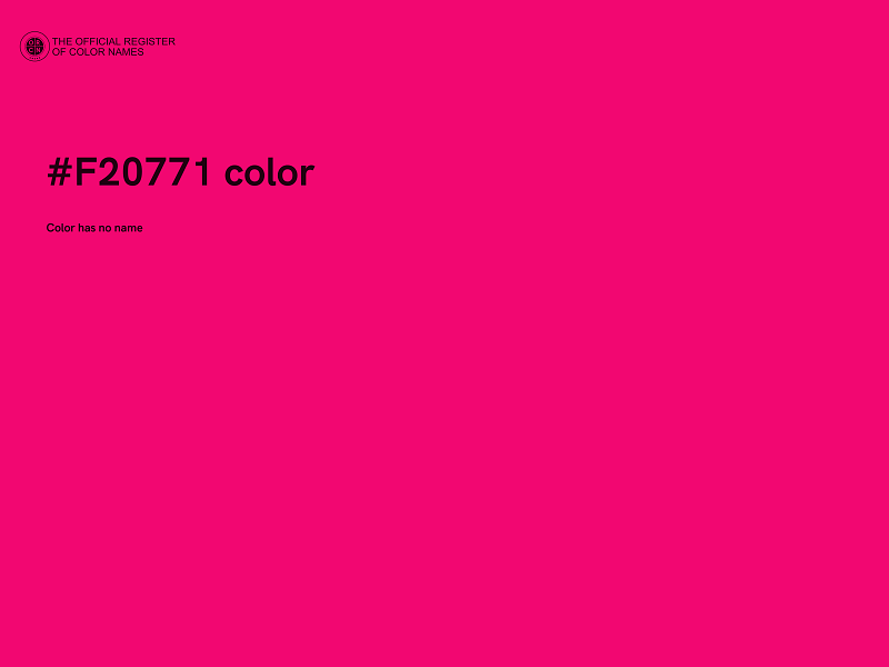 #F20771 color image